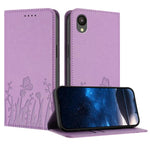 Custodia magnetica per telefono in ecopelle con motivo tulipani e farfalle., For Samsung Galaxy A13 4G / 5G / A04 / A04s, For Samsung Galaxy A23 Japan Version
