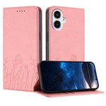 Custodia magnetica per telefono in ecopelle con motivo tulipani e farfalle., For Samsung Galaxy A25e Japan Version, For Samsung Galaxy A17 4G / 5G