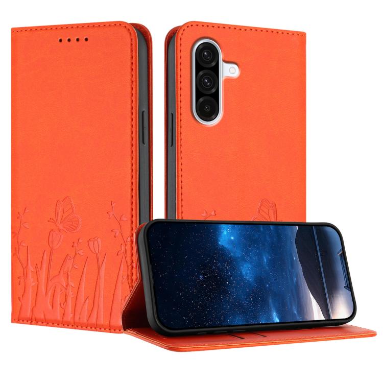 Custodia magnetica per telefono in ecopelle con motivo tulipani e farfalle., For Samsung Galaxy A36 5G, For Samsung Galaxy A05 / F05 / M05