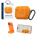 Custodia per auricolari XDcase in TPU con chiusura di sicurezza a forma di pallone da calcio, gancio e supporto., For AirPods Pro 3, For AirPods 4, For AirPods Pro 2 / 1