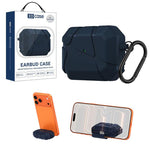 Custodia per auricolari XDcase in TPU con chiusura di sicurezza a forma di pallone da calcio, gancio e supporto., For AirPods Pro 3, For AirPods 4, For AirPods Pro 2 / 1