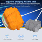 Custodia per auricolari XDcase in TPU con chiusura di sicurezza a forma di pallone da calcio, gancio e supporto., For AirPods Pro 3, For AirPods 4, For AirPods Pro 2 / 1