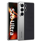 Custodia per telefono GKK in pelle placcata, stile principale, opaca, a copertura totale., For Samsung Galaxy S26 Ultra 5G, For Samsung Galaxy S25 Ultra 5G, For Samsung Galaxy S24 Ultra 5G, For Samsung Galaxy S23 Ultra 5G