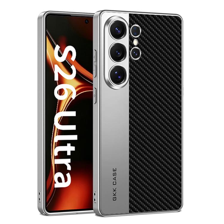 Custodia per telefono GKK in pelle placcata, stile principale, opaca, a copertura totale., For Samsung Galaxy S26 Ultra 5G, For Samsung Galaxy S25 Ultra 5G, For Samsung Galaxy S24 Ultra 5G, For Samsung Galaxy S23 Ultra 5G