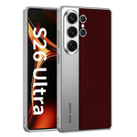 Custodia per telefono GKK in pelle placcata, stile principale, opaca, a copertura totale., For Samsung Galaxy S26 Ultra 5G, For Samsung Galaxy S25 Ultra 5G, For Samsung Galaxy S24 Ultra 5G, For Samsung Galaxy S23 Ultra 5G