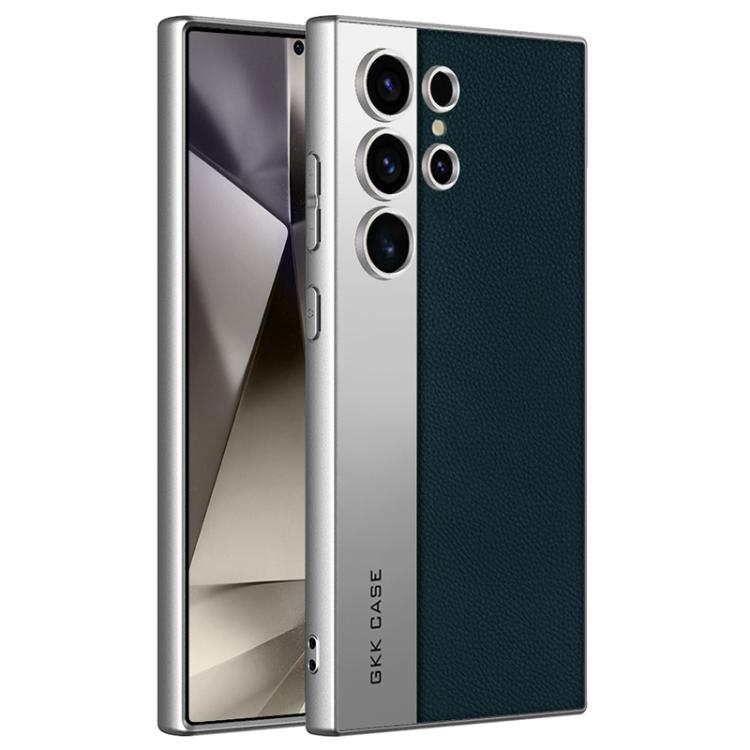 Custodia per telefono GKK in pelle placcata, stile principale, opaca, a copertura totale., For Samsung Galaxy S26 Ultra 5G, For Samsung Galaxy S25 Ultra 5G, For Samsung Galaxy S24 Ultra 5G, For Samsung Galaxy S23 Ultra 5G
