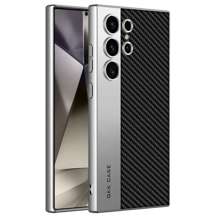 Custodia per telefono GKK in pelle placcata, stile principale, opaca, a copertura totale., For Samsung Galaxy S26 Ultra 5G, For Samsung Galaxy S25 Ultra 5G, For Samsung Galaxy S24 Ultra 5G, For Samsung Galaxy S23 Ultra 5G