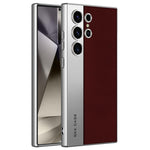 Custodia per telefono GKK in pelle placcata, stile principale, opaca, a copertura totale., For Samsung Galaxy S26 Ultra 5G, For Samsung Galaxy S25 Ultra 5G, For Samsung Galaxy S24 Ultra 5G, For Samsung Galaxy S23 Ultra 5G