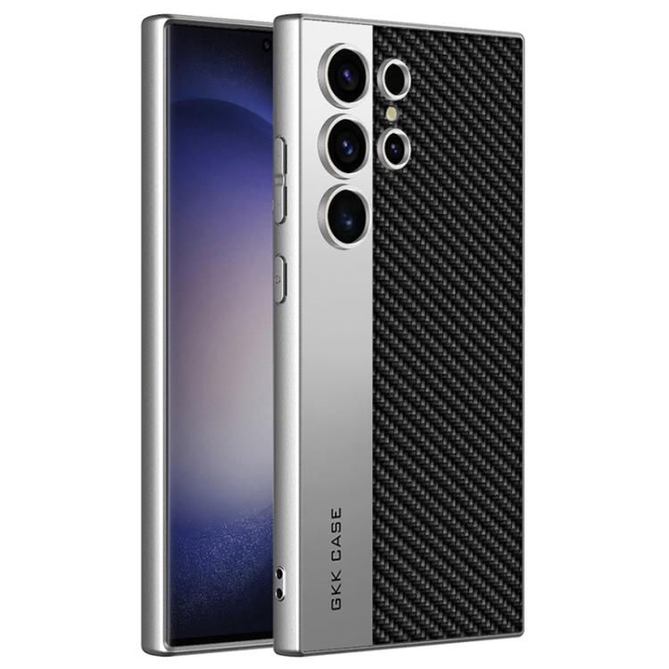 Custodia per telefono GKK in pelle placcata, stile principale, opaca, a copertura totale., For Samsung Galaxy S26 Ultra 5G, For Samsung Galaxy S25 Ultra 5G, For Samsung Galaxy S24 Ultra 5G, For Samsung Galaxy S23 Ultra 5G