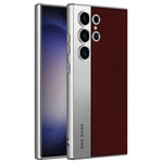 Custodia per telefono GKK in pelle placcata, stile principale, opaca, a copertura totale., For Samsung Galaxy S26 Ultra 5G, For Samsung Galaxy S25 Ultra 5G, For Samsung Galaxy S24 Ultra 5G, For Samsung Galaxy S23 Ultra 5G