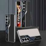 Custodia per telefono supercar con copertura completa in TPU e pelle GKK Plating + pelle, For Samsung Galaxy S26 Ultra 5G
