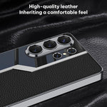 Custodia per telefono supercar con copertura completa in TPU e pelle GKK Plating + pelle, For Samsung Galaxy S26 Ultra 5G