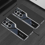 Custodia per telefono supercar con copertura completa in TPU e pelle GKK Plating + pelle, For Samsung Galaxy S26 Ultra 5G