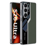 Custodia per telefono supercar con copertura completa in TPU e pelle GKK Plating + pelle, For Samsung Galaxy S26 Ultra 5G