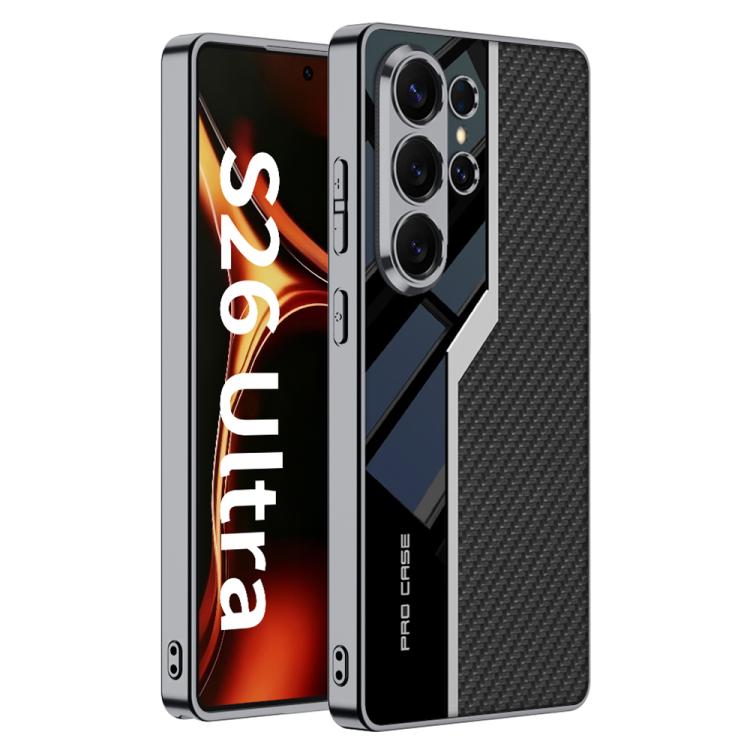 Custodia per telefono supercar con copertura completa in TPU e pelle GKK Plating + pelle, For Samsung Galaxy S26 Ultra 5G