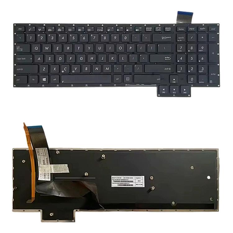 Tastiera retroilluminata per laptop, versione USA, compatibile con Asus G750 G750JH G750JM G750JS G750JW G750JX G750JZ, G750