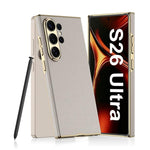 Custodia per telefono curva in pelle placcata GKK, senza penna, For Samsung Galaxy S26 Ultra 5G