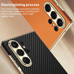 Custodia per telefono curva in pelle placcata GKK, senza penna, For Samsung Galaxy S26 Ultra 5G