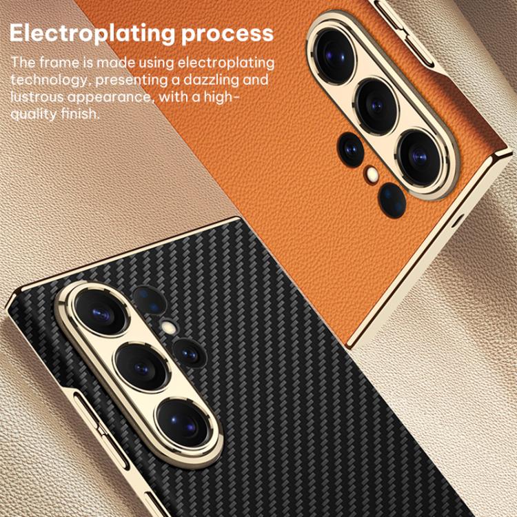 Custodia per telefono curva in pelle placcata GKK, senza penna, For Samsung Galaxy S26 Ultra 5G