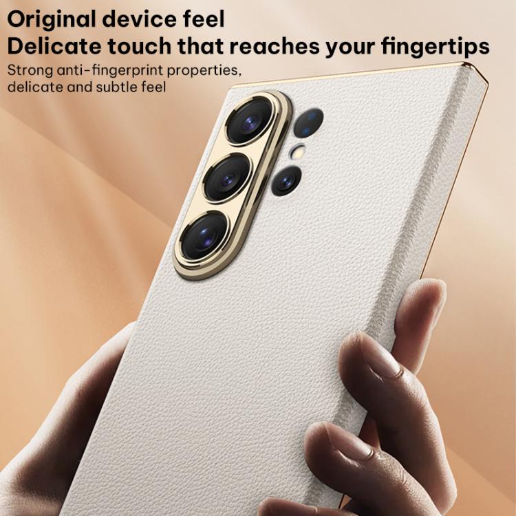 Custodia per telefono curva in pelle placcata GKK, senza penna, For Samsung Galaxy S26 Ultra 5G