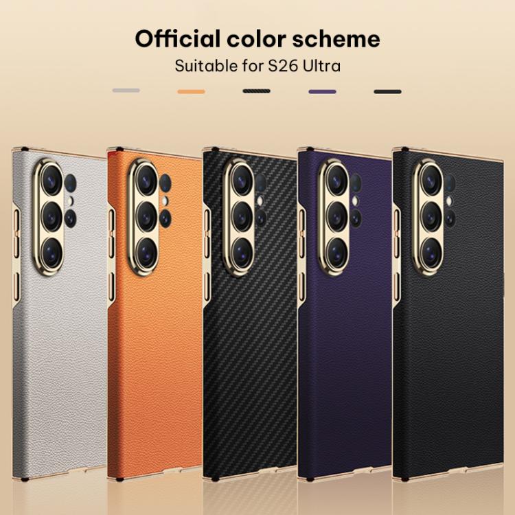 Custodia per telefono curva in pelle placcata GKK, senza penna, For Samsung Galaxy S26 Ultra 5G