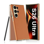 Custodia per telefono curva in pelle placcata GKK, senza penna, For Samsung Galaxy S26 Ultra 5G