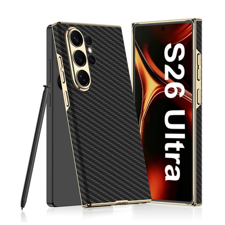 Custodia per telefono curva in pelle placcata GKK, senza penna, For Samsung Galaxy S26 Ultra 5G