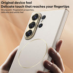 Custodia per telefono GKK in pelle placcata con chiusura magnetica curva, senza penna., For Samsung Galaxy S26 Ultra 5G