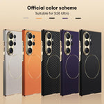 Custodia per telefono GKK in pelle placcata con chiusura magnetica curva, senza penna., For Samsung Galaxy S26 Ultra 5G