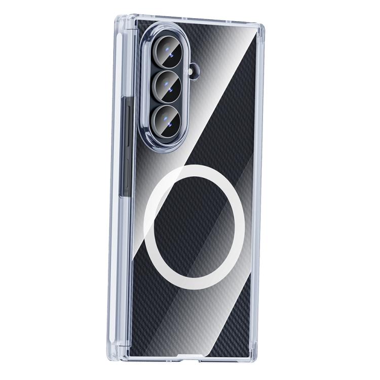 Custodia per telefono trasparente con magnete a doppio asse, For Samsung Galaxy Z TriFold