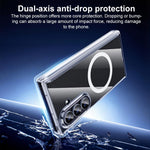 Custodia per telefono trasparente con magnete a doppio asse, For Samsung Galaxy Z TriFold