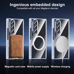 Custodia per telefono trasparente con magnete a doppio asse, For Samsung Galaxy Z TriFold
