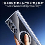 Custodia per telefono trasparente con magnete a doppio asse, For Samsung Galaxy Z TriFold
