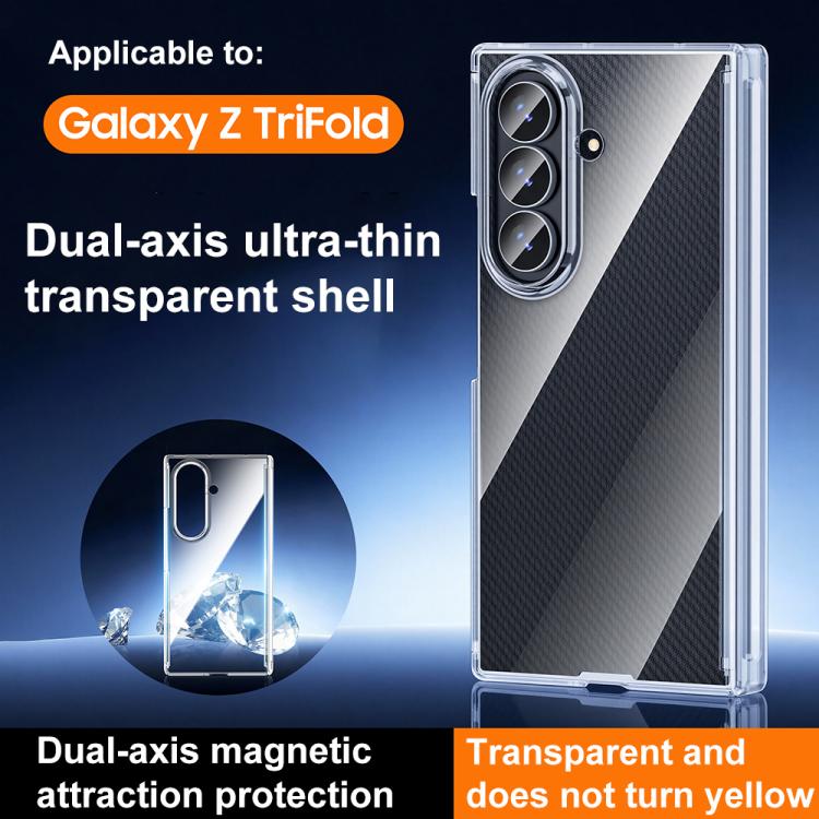 Custodia trasparente per telefono Dual Axis, For Samsung Galaxy Z TriFold