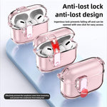Custodia in silicone trasparente per AirPods Pro 3 e 4