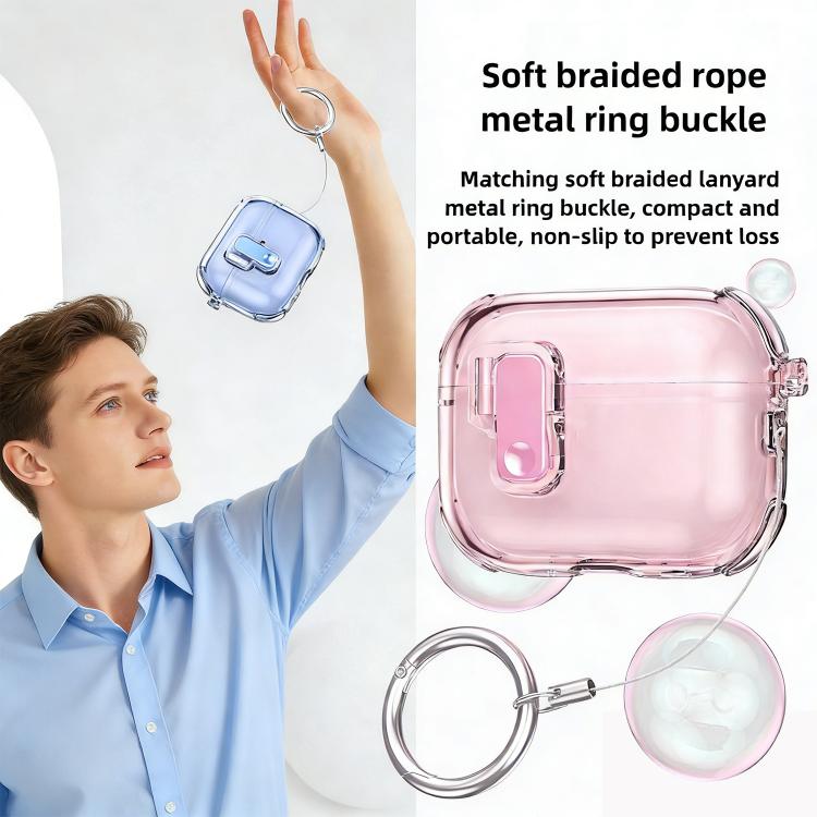 Custodia per auricolari XDcase in silicone trasparente con apertura automatica a scomparsa, For AirPods Pro 3, For AirPods 4, For AirPods Pro 2 / 1