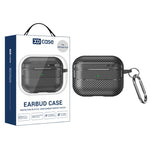 Custodia per auricolari XDcase con texture in fibra di carbonio e gancio., For AirPods Pro 3, For AirPods 4