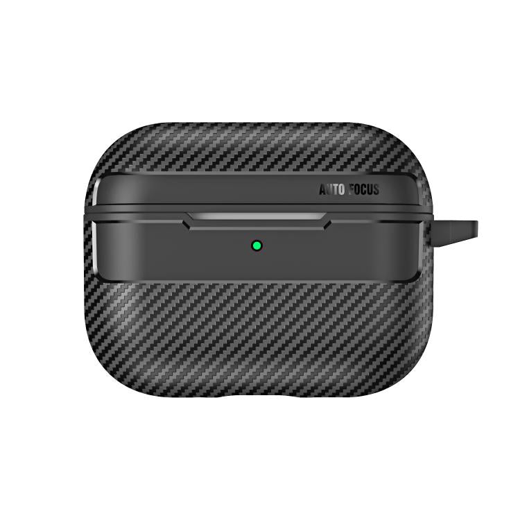 Custodia per auricolari AirPods Pro 3 e 4 in fibra di carbonio