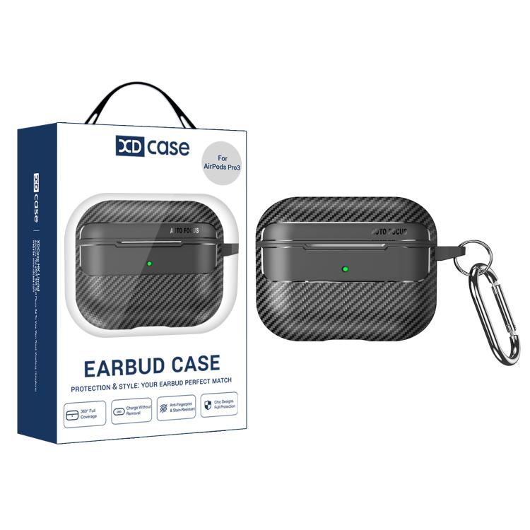 Custodia per auricolari AirPods Pro 3 e 4 in fibra di carbonio