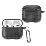 Custodia per auricolari AirPods Pro 3 e 4 in fibra di carbonio