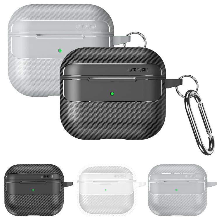 Custodia per auricolari AirPods Pro 3 e 4 in fibra di carbonio