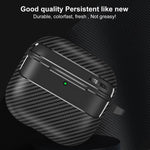 Custodia per auricolari AirPods Pro 3 e 4 in fibra di carbonio
