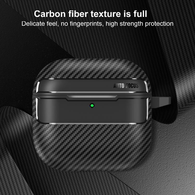 Custodia per auricolari AirPods Pro 3 e 4 in fibra di carbonio