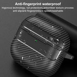 Custodia per auricolari AirPods Pro 3 e 4 in fibra di carbonio