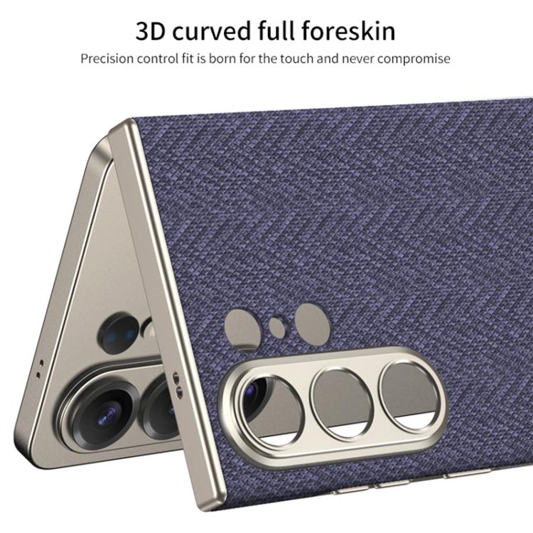 Custodia magnetica per telefono GKK Skin Feel in pelle curva, nylon, For Samsung Galaxy S26 Ultra 5G