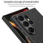 Custodia magnetica per telefono GKK Skin Feel in pelle curva, nylon, For Samsung Galaxy S26 Ultra 5G