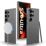 Custodia magnetica per telefono GKK Skin Feel in pelle curva, nylon, For Samsung Galaxy S26 Ultra 5G