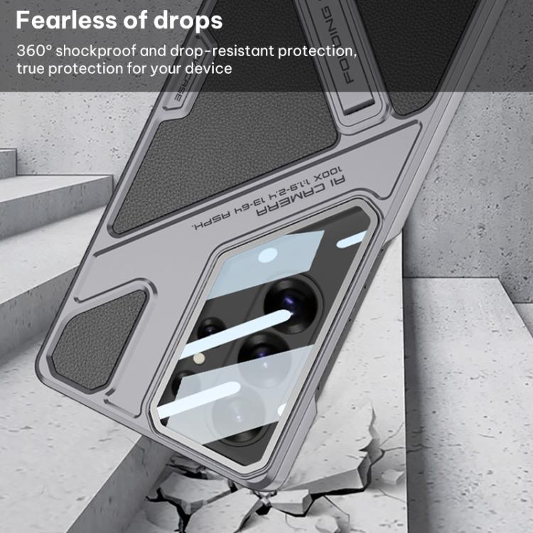 Custodia per telefono GKK Wide Vision in pelle con meccanismo e supporto, For Samsung Galaxy S26 Ultra 5G