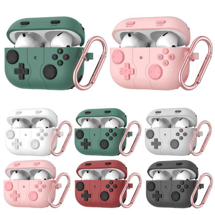 Custodia in silicone stile console per AirPods Pro 3 e 4