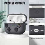 Custodia in silicone stile console per AirPods Pro 3 e 4